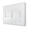 Guarda-Roupa Casal 12k 6 Portas 4 Gavetas Branco - Maxel