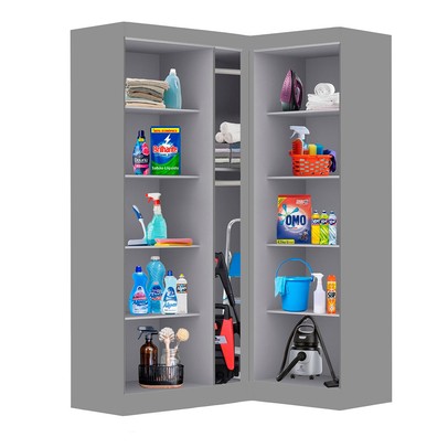 Armário Multiuso Modulado Celan 5 Portas Onix - Pnr Móveis