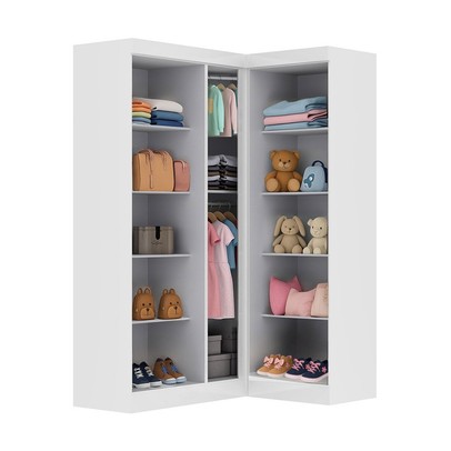 Guarda-Roupa Infantil Modulado Toi 5 Portas Branco - Pnr Móveis
