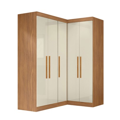 Guarda-Roupa Infantil Modulado Toi 5 Portas Cinamomo/Off White - Pnr Móveis