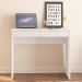 Mesa Escrivaninha Tijuca 90cm 2 Gavetas Branco - Politorno