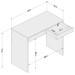 Mesa Escrivaninha Tijuca 90cm 2 Gavetas Branco - Politorno