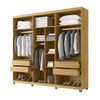 Guarda-Roupa Casal Pervoi 6 Portas 4 Gavetas Ipê/Sabbia - Decibal