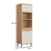 Torre Quente Bless 4 Portas 1 Gaveta 100% Mdf 810015102 Jequitiba/Off White Fosco - Linea Brasil