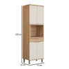 Torre Quente Bless 4 Portas 1 Gaveta 100% Mdf Jequitiba/Off White Fosco - Linea Brasil
