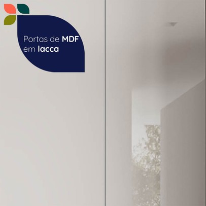Cozinha Completa Lumina 13 Portas 4 Gavetas com Vidro Cinza - Telasul