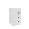 Gaveteiro Porto 4 Gavetas 40250684 Branco - Politorno