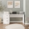 Mesa Escrivaninha Porto 3 Gavetas 40250685 Branco - Politorno