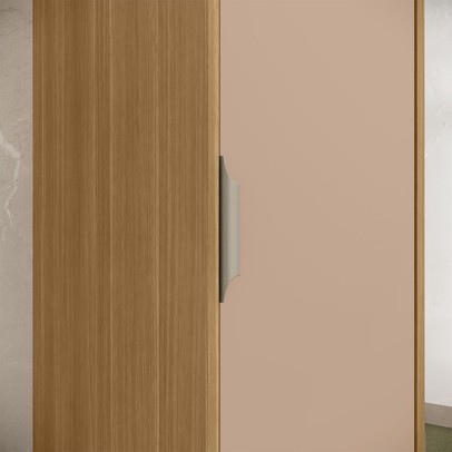 Paneleiro Colors 1 Porta 100% Mdf Freijó/Pinole - Kits Paraná