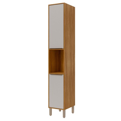 Paneleiro Celeste 2 Portas 100% Mdf Cinamomo/Offwhite - Mgm Móveis