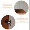 Armário Aéreo Cozinha 120 Cm Celeste 3 Portas 100% Mdf Cinamomo/Offwhite - Mgm Móveis