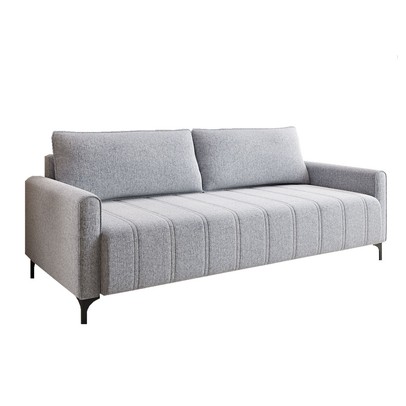 Sofá Living 3 Lugares Encanto Linho Inox - Vian