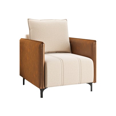 Poltrona Samy Linho Corano Bronze/Durango - Vian