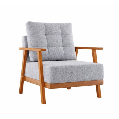 Poltrona Cary Linho Inox/Durango - Vian