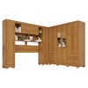 Guarda-Roupa Casal Modulado Andorra 10 Portas 4 Gavetas com Pés e Espelho Cinamomo - Pnr Móveis