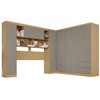 Guarda-Roupa Casal Modulado Andorra 10 Portas 4 Gavetas Jequitibá/Granizo - Pnr Móveis