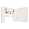 Guarda-Roupa Casal Modulado Andorra 10 Portas 4 Gavetas com Pés Branco - Pnr Móveis