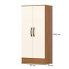 Armário Multiuso 2 Portas Cinamomo/Off White B14 - Henn