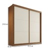 Guarda-Roupa Casal Mali 2 Portas 3 Gavetas 100% Mdf Castanho/Off White - Europa Móveis