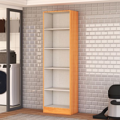 Armário Multiuso Vince 2 Portas Cinamomo/Off White - Panorama Móveis