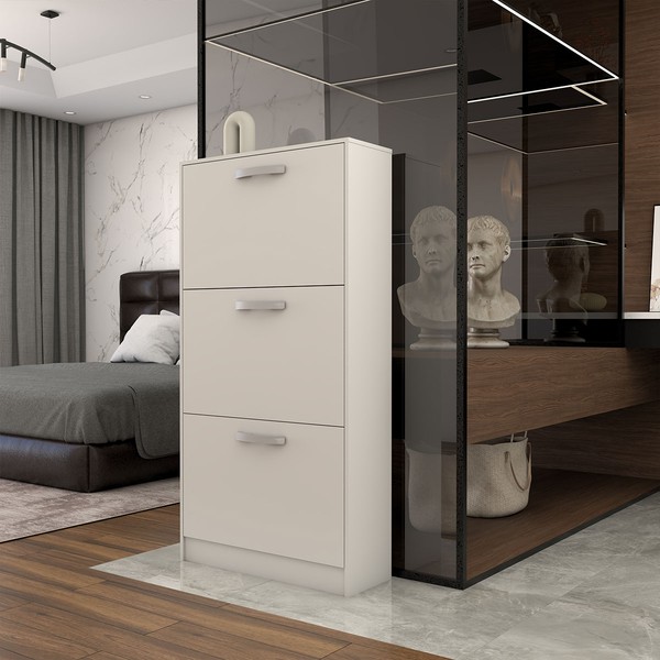 Sapateira Romanus 18 Pares de Sapato Branco - Panorama Móveis