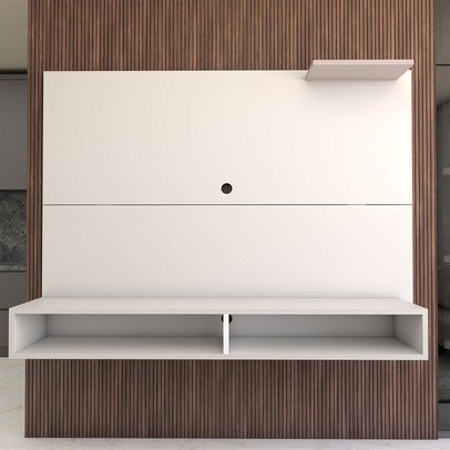 Painel para TV Até 50 Polegadas Carter 1 Porta Branco - Panorama Móveis