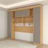 Guarda-Roupa Casal Modulado Madrid 10 Portas 4 Gavetas Jequitibá/Granizo - Panorama Móveis
