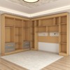Guarda-Roupa Casal Modulado Madrid 10 Portas 4 Gavetas Jequitibá/Granizo - Panorama Móveis