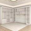 Guarda-Roupa Casal Modulado Madrid 10 Portas 4 Gavetas Branco - Panorama Móveis