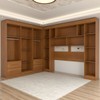 Guarda-Roupa Casal Modulado Madrid 10 Portas 4 Gavetas Cinamomo - Panorama Móveis