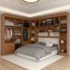 Guarda-Roupa Casal Modulado Madrid 10 Portas 4 Gavetas Cinamomo - Panorama Móveis
