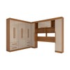 Guarda-Roupa Casal Modulado Madrid 10 Portas 4 Gavetas Cinamomo/Off White - Panorama Móveis