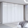 Guarda-Roupa Casal Luxe 2,42 Metros 6 Portas 4 Gavetas Branco - Panorama Móveis