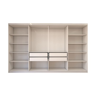 Guarda-Roupa Casal Odisseia 8 Portas 4 Gavetas com Espelho Branco - Panorama Móveis
