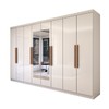 Guarda-Roupa Casal Odisseia 8 Portas 4 Gavetas com Espelho Branco - Panorama Móveis