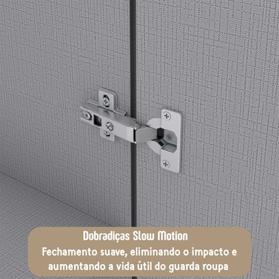 Guarda-Roupa Casal Odisseia 8 Portas 4 Gavetas com Espelho Branco - Panorama Móveis