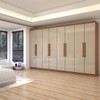 Guarda-Roupa Casal Odisseia 8 Portas 4 Gavetas Cinamomo/Off White - Panorama Móveis