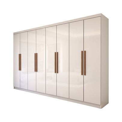 Guarda-Roupa Casal Odisseia 8 Portas 4 Gavetas Branco - Panorama Móveis