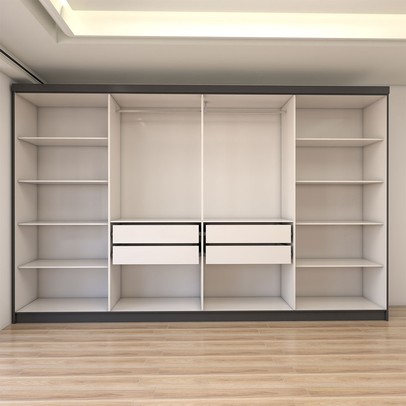 Guarda-Roupa Casal Odisseia 8 Portas 4 Gavetas Onix - Panorama Móveis