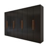 Guarda-Roupa Casal Odisseia 8 Portas 4 Gavetas Preto - Panorama Móveis