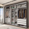 Guarda-Roupa Casal Severo Gold 6 Portas 6 Gavetas com Espelho Preto - Panorama Móveis
