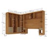 Guarda-Roupa Modulado Soberano 11 Portas 8 Gavetas 100% Mdf Cinamomo/Cappuccino - Panorama Móveis