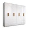 Guarda-Roupa Casal Holanda 8 Portas 4 Gavetas 100% Mdf Branco - Maxel