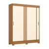 Guarda-Roupa Solteiro Kevin 2 Portas 2 Gavetas Cinamomo/Off White - Henn