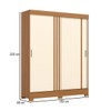 Guarda-Roupa Solteiro Kevin 2 Portas 2 Gavetas Cinamomo/Off White - Henn
