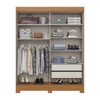 Guarda-Roupa Solteiro Kevin 2 Portas 2 Gavetas Cinamomo/Off White - Henn