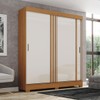 Guarda-Roupa Solteiro Kevin 2 Portas 2 Gavetas Cinamomo/Off White - Henn
