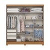 Guarda-Roupa Solteiro Prime 2 Portas 3 Gavetas Cinamomo - Henn