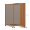 Guarda-Roupa Casal Select 2 Portas 2 Gavetas Flex com Ripado Cinamomo/Off White/Avelã - Henn