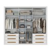 Guarda-Roupa Casal Nobre Plus 6 Portas 6 Gavetas Branco - Pnr Móveis